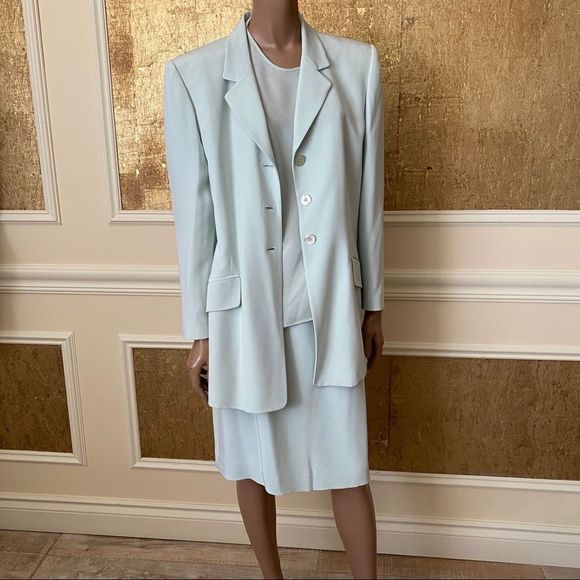 Jones New York 3 pieces 100% silk suit size 14 - Picture 2 of 16